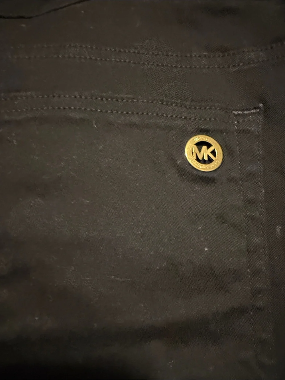 Michael Kors Black Pants with Gold Logo plus size - Picture 4 of 6